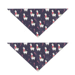 Xmas Llama Pattern Print Dog Bandana