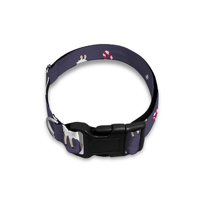 Xmas Llama Pattern Print Dog Collar