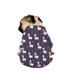 Xmas Llama Pattern Print Dog Zip Up Jacket