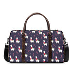 Xmas Llama Pattern Print Duffle Bag
