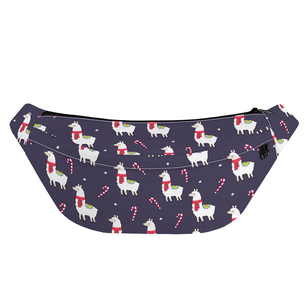 Xmas Llama Pattern Print Fanny Pack