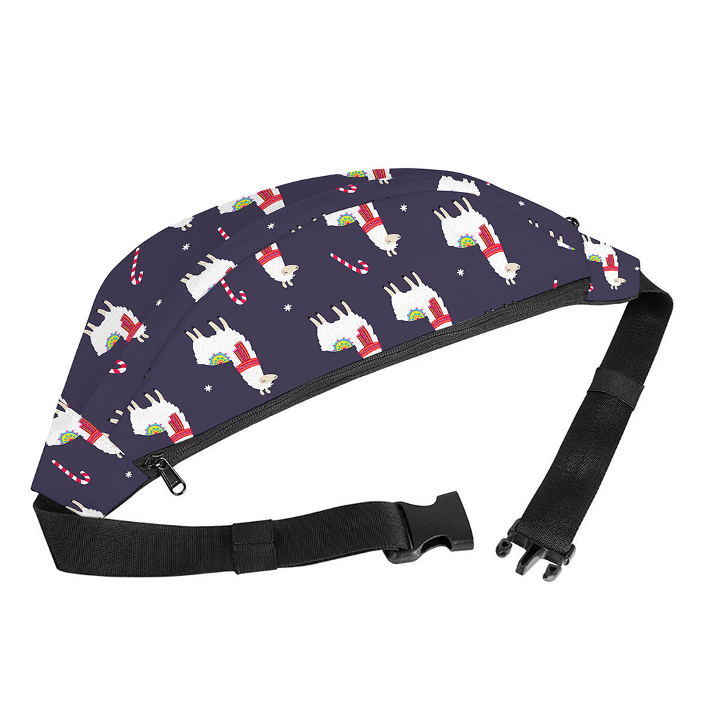 Xmas Llama Pattern Print Fanny Pack