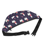Xmas Llama Pattern Print Fanny Pack