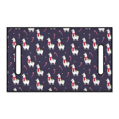 Xmas Llama Pattern Print Golf Cart Seat Cover