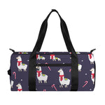 Xmas Llama Pattern Print Gym Bag