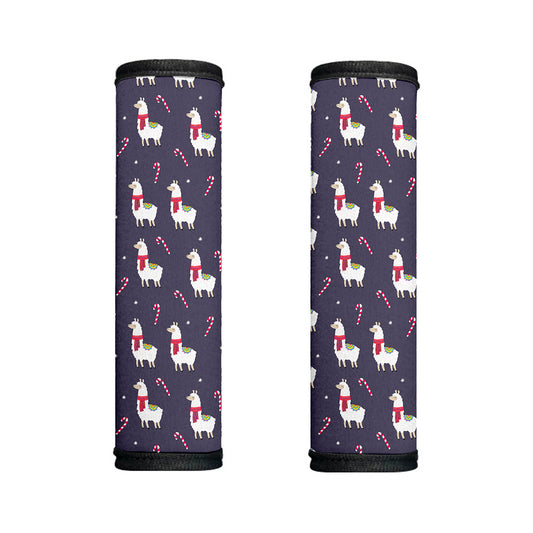 Xmas Llama Pattern Print Handle Covers