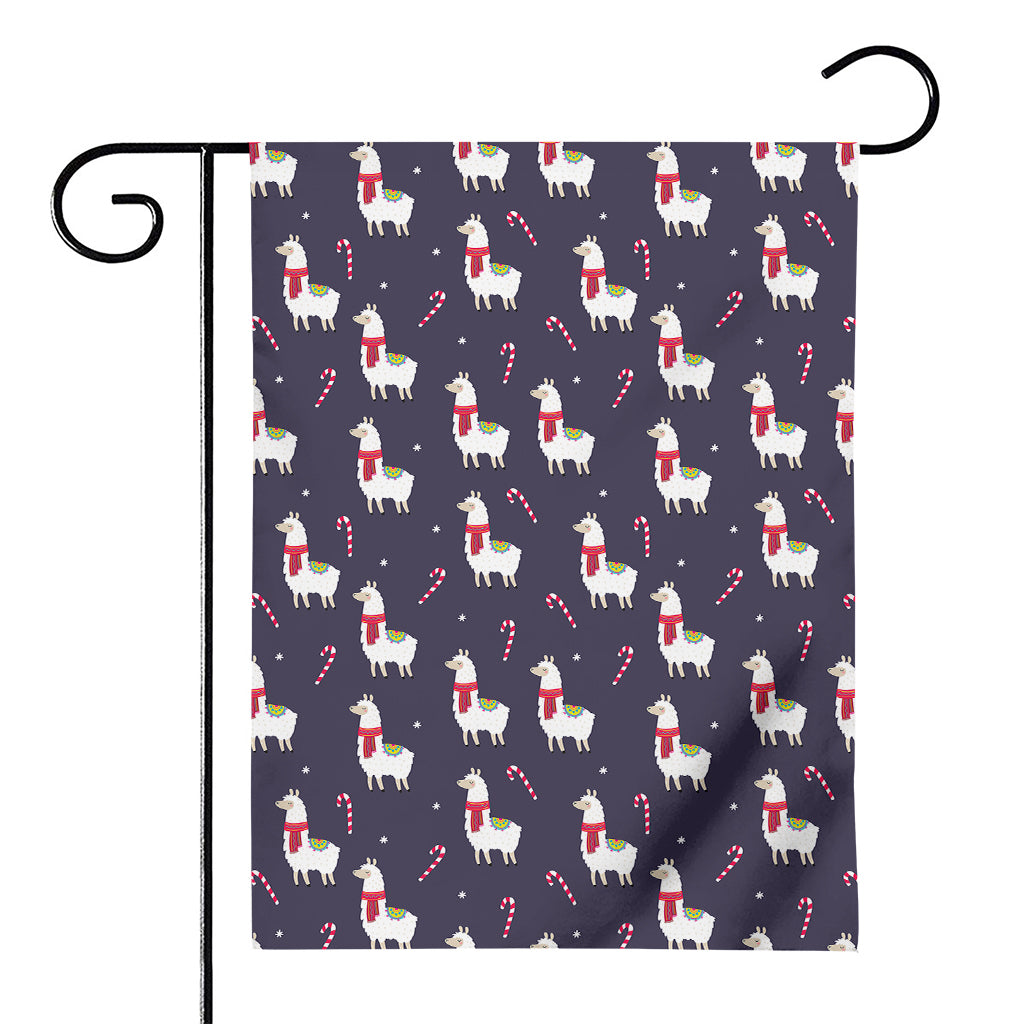 Xmas Llama Pattern Print House Flag