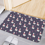Xmas Llama Pattern Print Indoor Door Mat