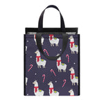 Xmas Llama Pattern Print Insulated Lunch Tote