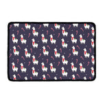 Xmas Llama Pattern Print Kitchen Mat