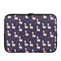 Xmas Llama Pattern Print Laptop Sleeve