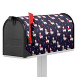 Xmas Llama Pattern Print Mailbox Cover