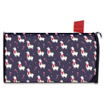 Xmas Llama Pattern Print Mailbox Cover
