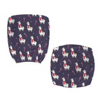 Xmas Llama Pattern Print Office Chair Cover