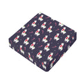 Xmas Llama Pattern Print Outdoor Seat Cushion Cover