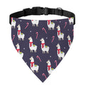 Xmas Llama Pattern Print Over The Collar Dog Bandana