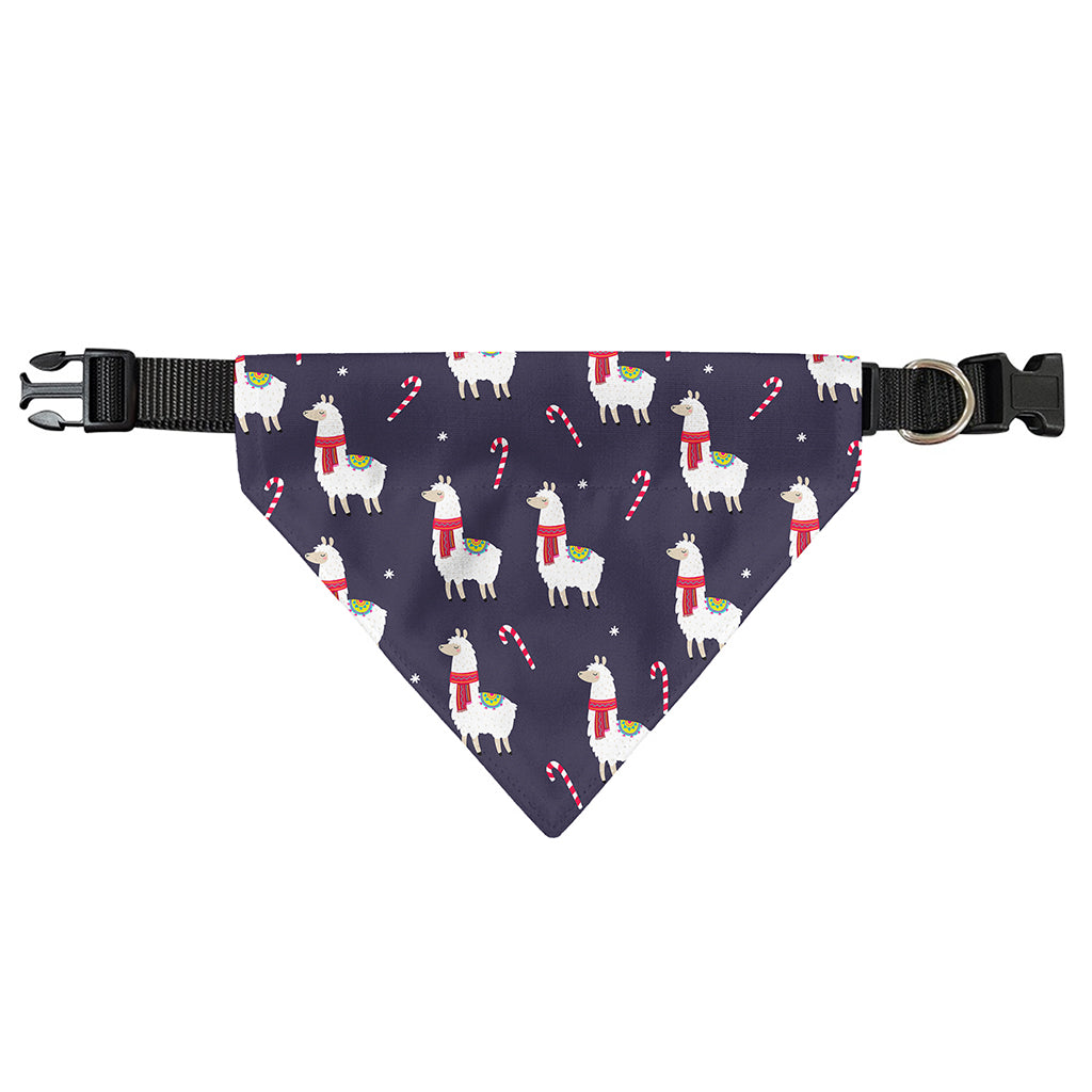 Xmas Llama Pattern Print Over The Collar Dog Bandana