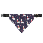 Xmas Llama Pattern Print Over The Collar Dog Bandana