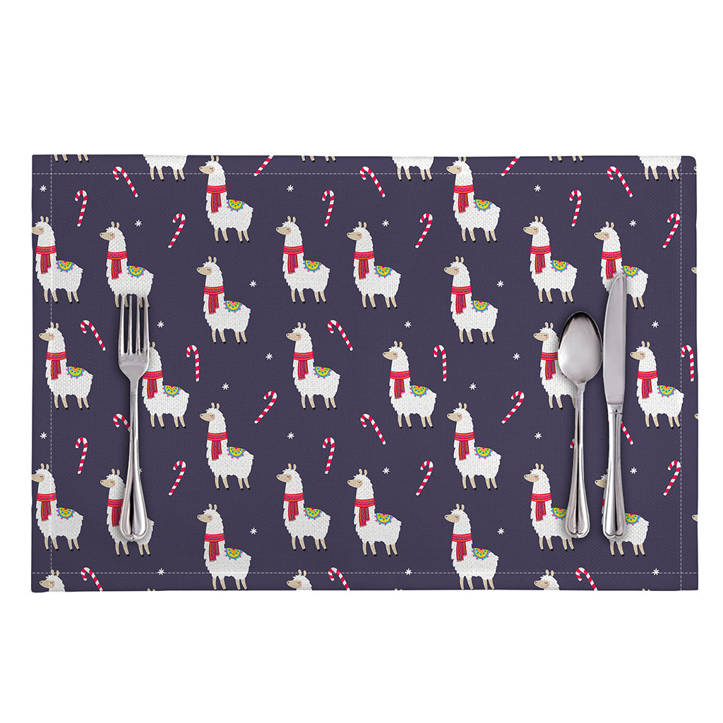 Xmas Llama Pattern Print Placemat