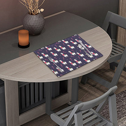 Xmas Llama Pattern Print Placemat