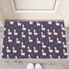 Xmas Llama Pattern Print Rubber Doormat