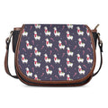 Xmas Llama Pattern Print Saddle Bag