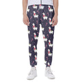 Xmas Llama Pattern Print Joggers