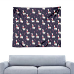 Xmas Llama Pattern Print Tapestry