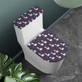 Xmas Llama Pattern Print Toilet Lid And Tank Cover Set