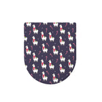 Xmas Llama Pattern Print Toilet Lid Cover