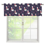 Xmas Llama Pattern Print Window Valance