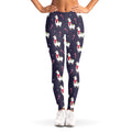 Xmas Llama Pattern Print Women's Leggings