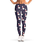Xmas Llama Pattern Print Women's Leggings