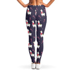 Xmas Llama Pattern Print Women's Leggings