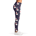 Xmas Llama Pattern Print Women's Leggings
