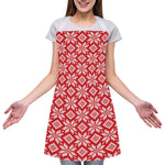 Xmas Nordic Knitted Pattern Print Adjustable Apron