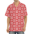 Xmas Nordic Knitted Pattern Print Aloha Shirt