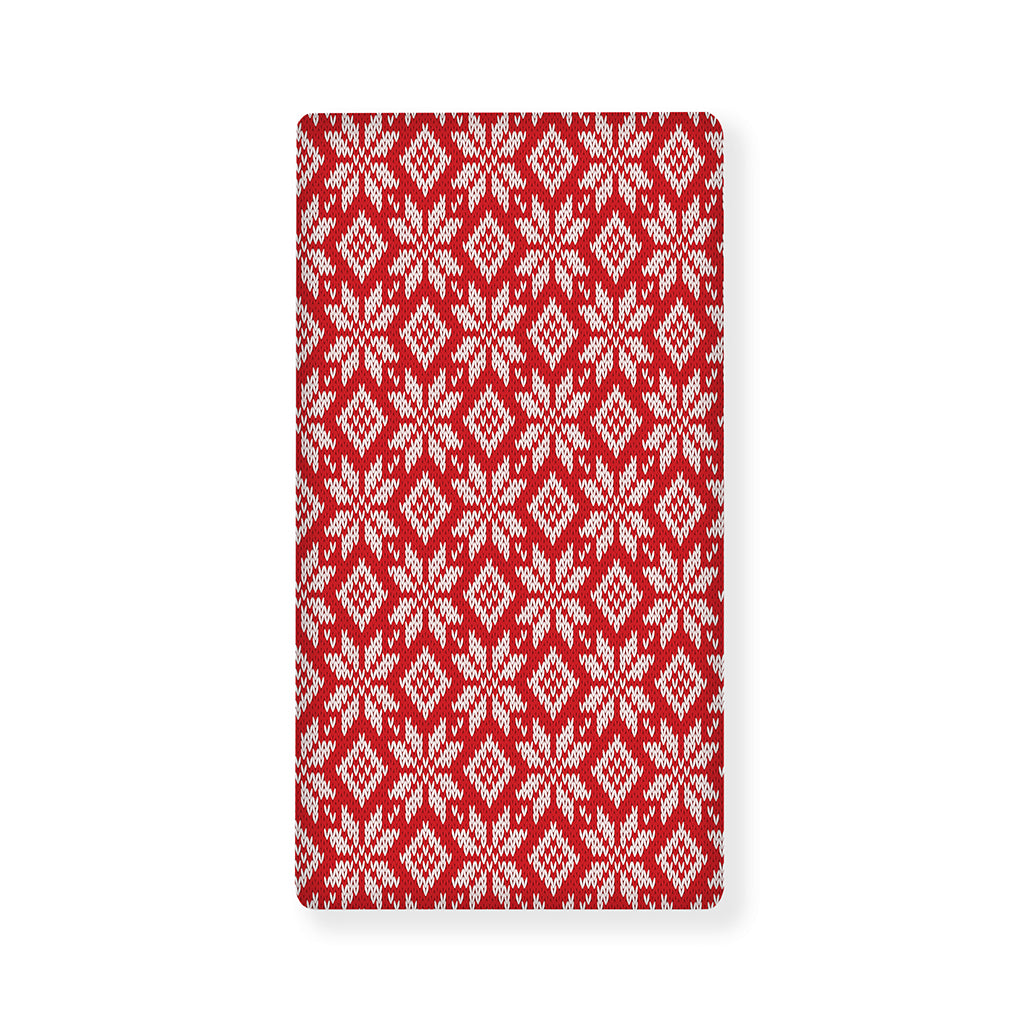 Xmas Nordic Knitted Pattern Print Baby Crib Sheet