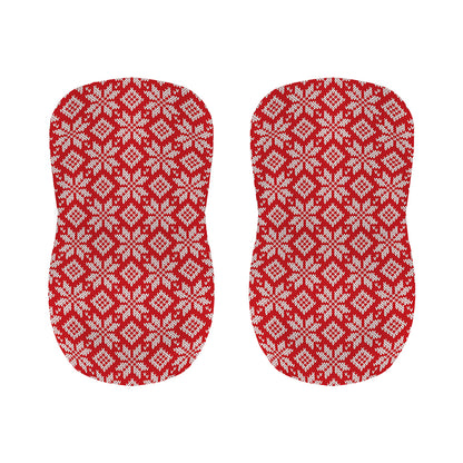 Xmas Nordic Knitted Pattern Print Bar Stool Covers