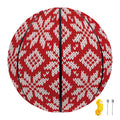 Xmas Nordic Knitted Pattern Print Basketball