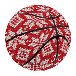 Xmas Nordic Knitted Pattern Print Basketball