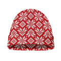 Xmas Nordic Knitted Pattern Print Beanie