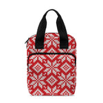 Xmas Nordic Knitted Pattern Print Bible Tote Bag