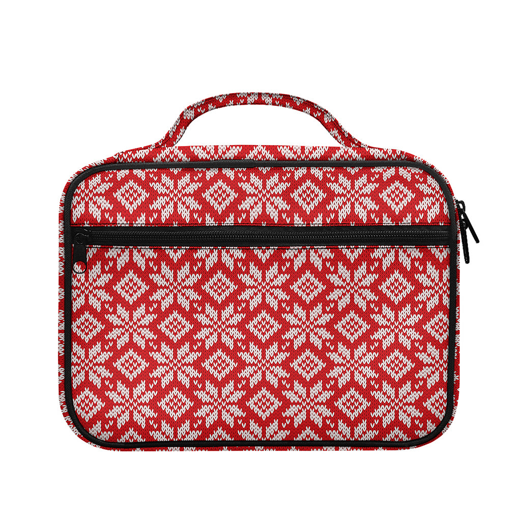 Xmas Nordic Knitted Pattern Print Briefcase Bible Bag
