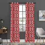 Xmas Nordic Knitted Pattern Print Curtain