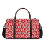 Xmas Nordic Knitted Pattern Print Duffle Bag