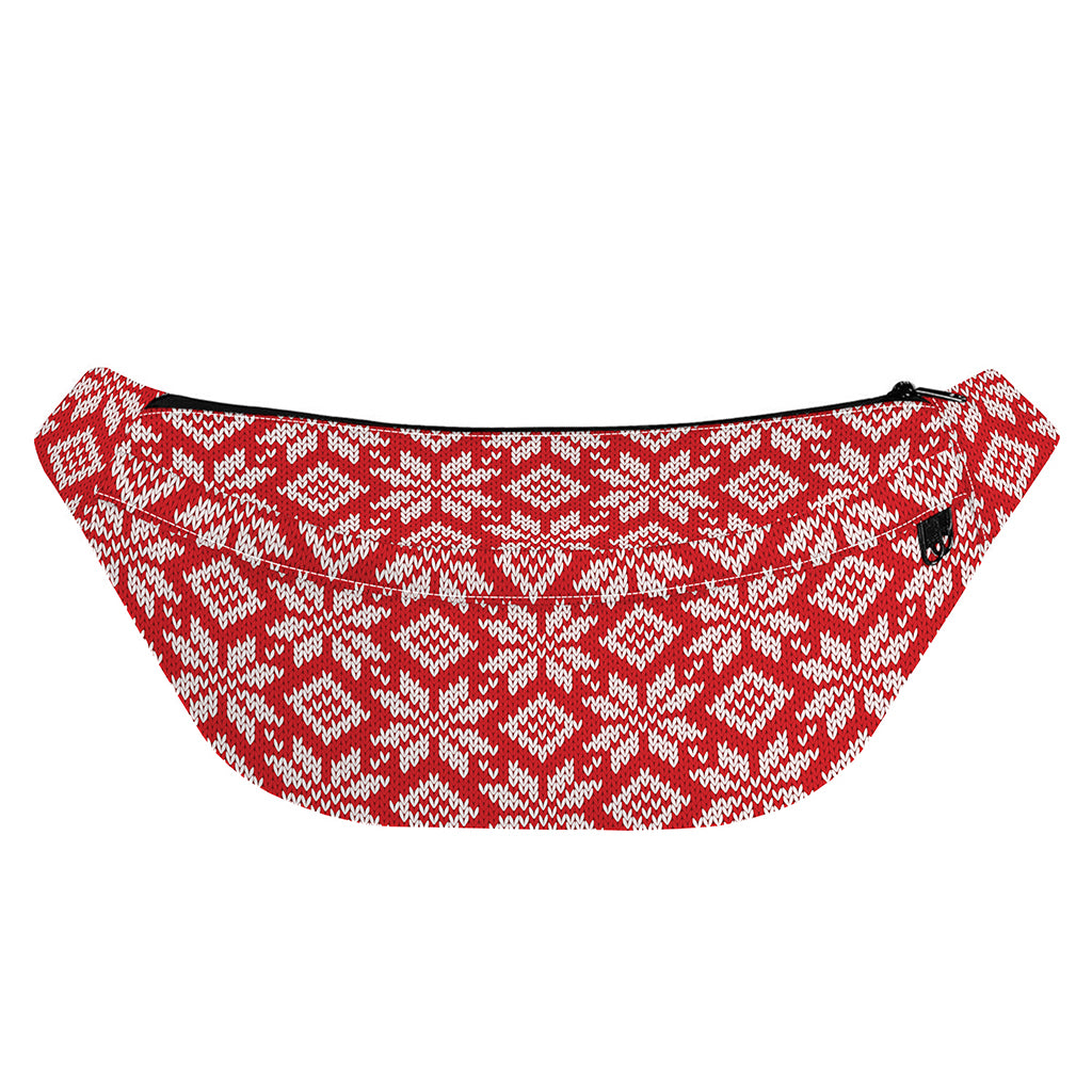 Xmas Nordic Knitted Pattern Print Fanny Pack