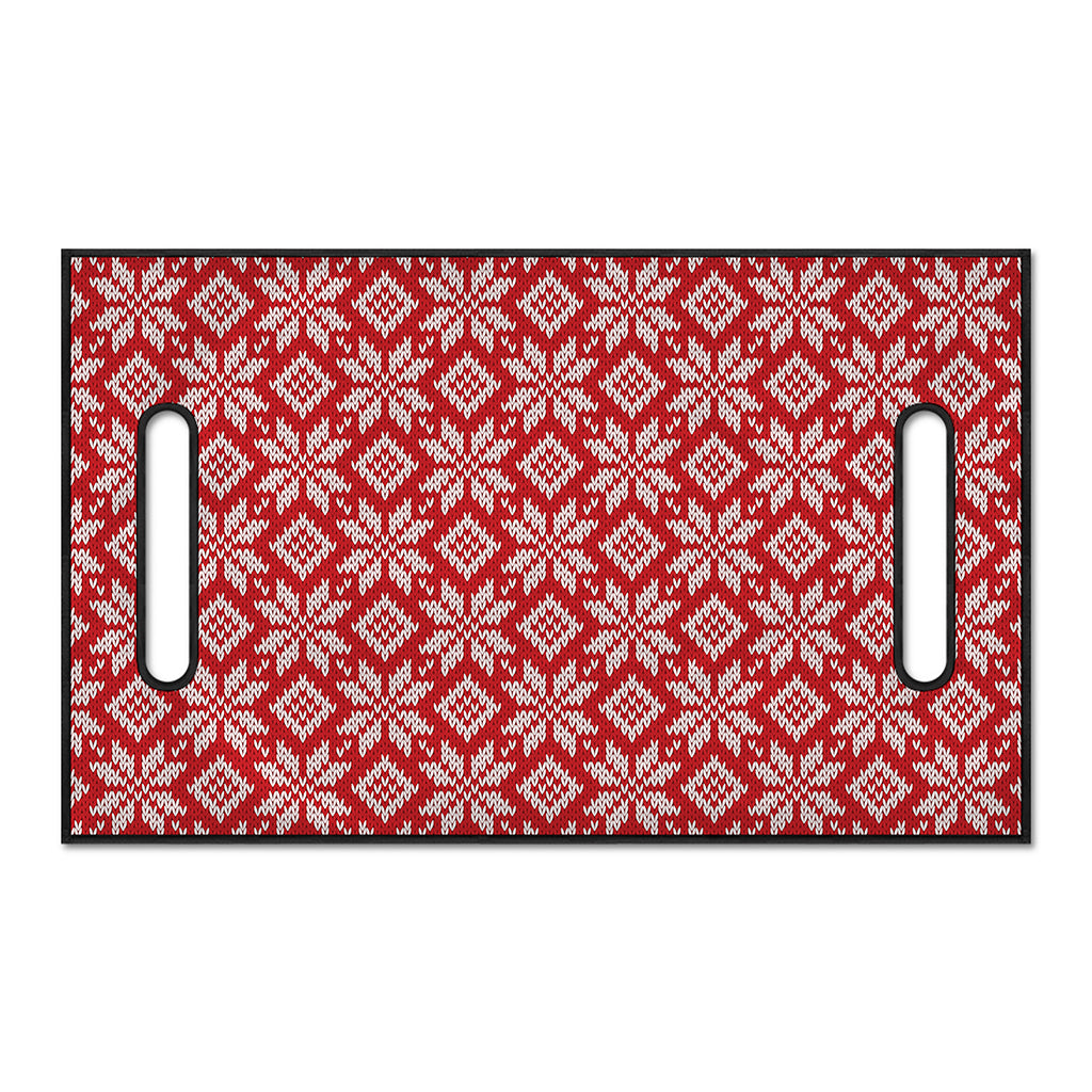 Xmas Nordic Knitted Pattern Print Golf Cart Seat Cover