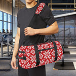 Xmas Nordic Knitted Pattern Print Gym Bag