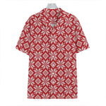 Xmas Nordic Knitted Pattern Print Hawaiian Shirt